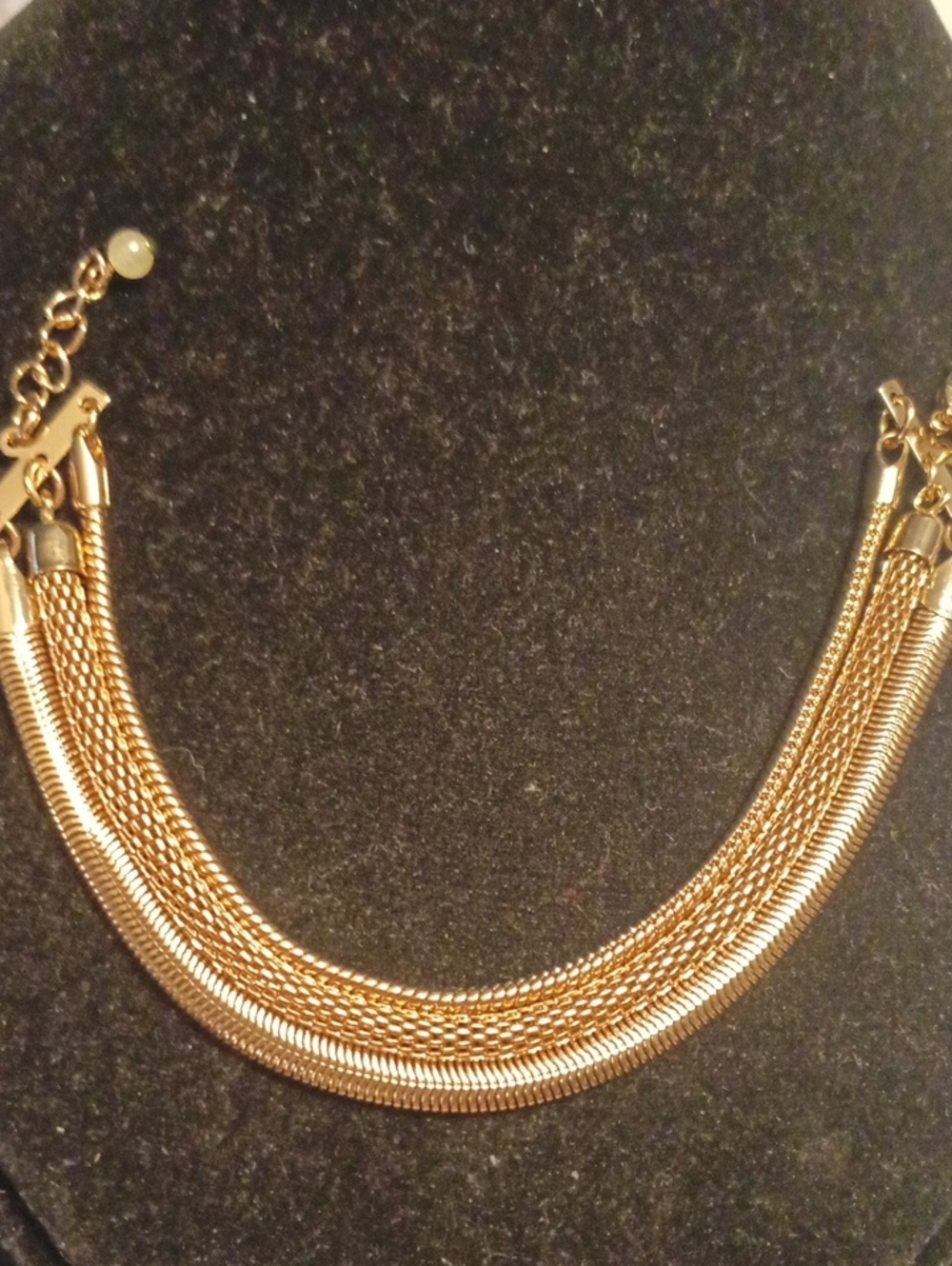 Gold Multi-Chain Women’s 8" Bracelet- Elegant Layered Design